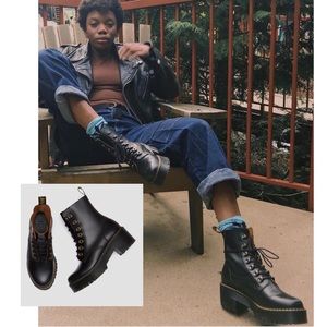 Dr Martens Leona Vintage Smooth Leather Boots EU39